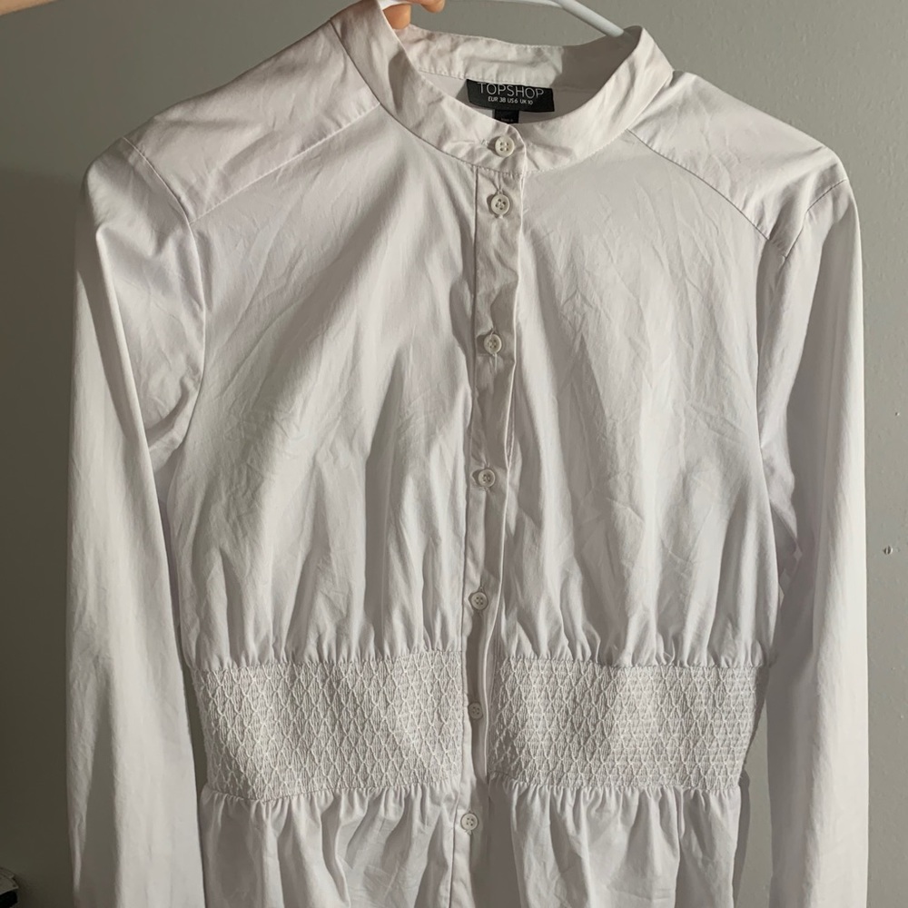 Smocking Detail Shirt